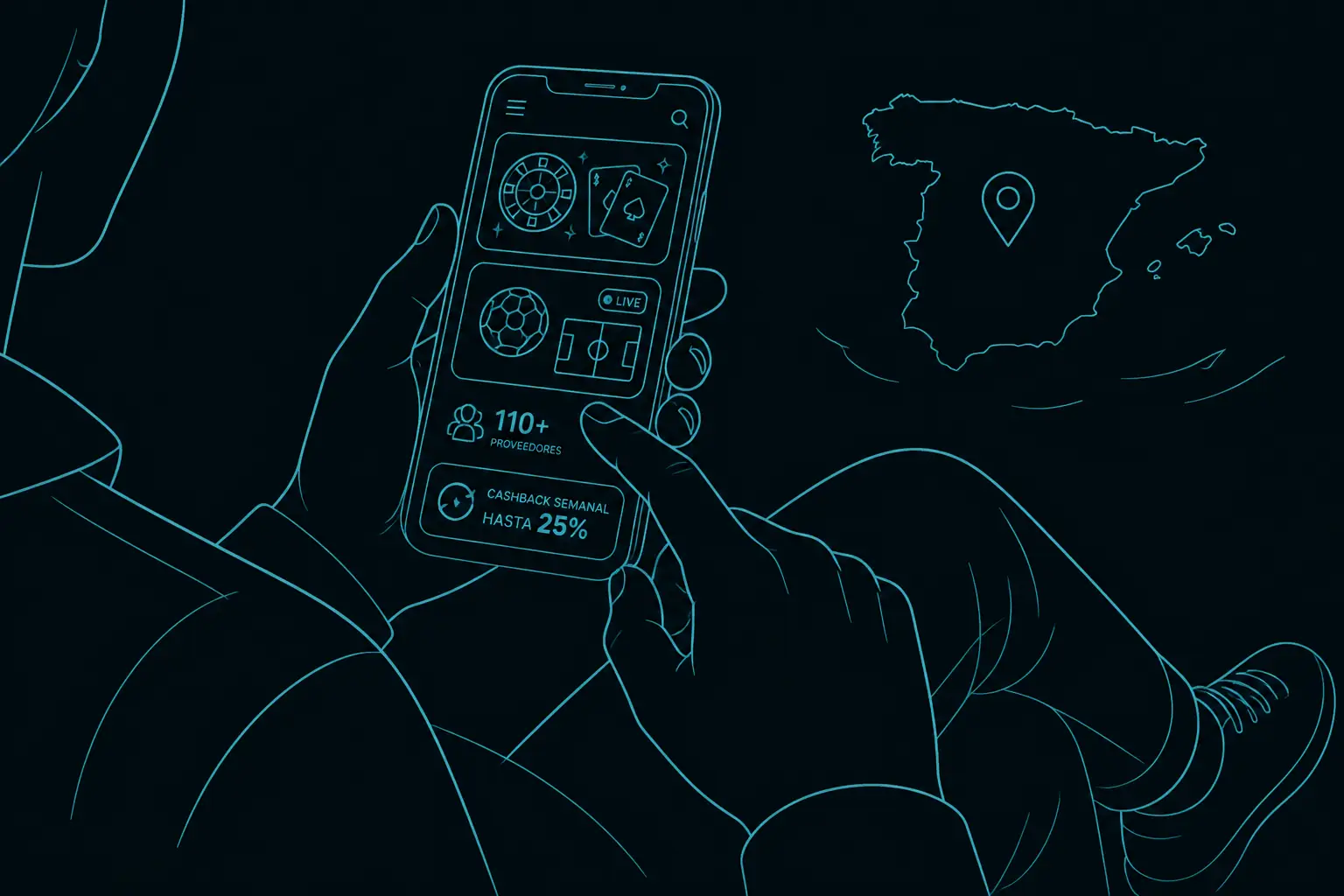 SavaSpin App para España visual guide for SavaSpin